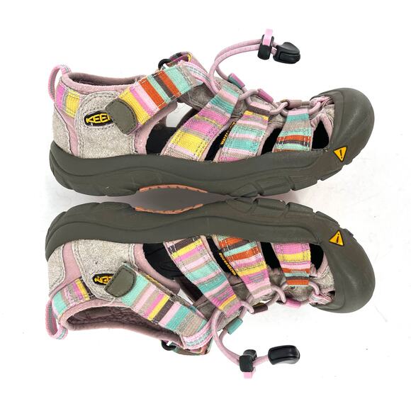 Keen Kids 3 (EU35) Pink Rainbow Newport Water Sandal Closed Toe - Picture 7 of 9